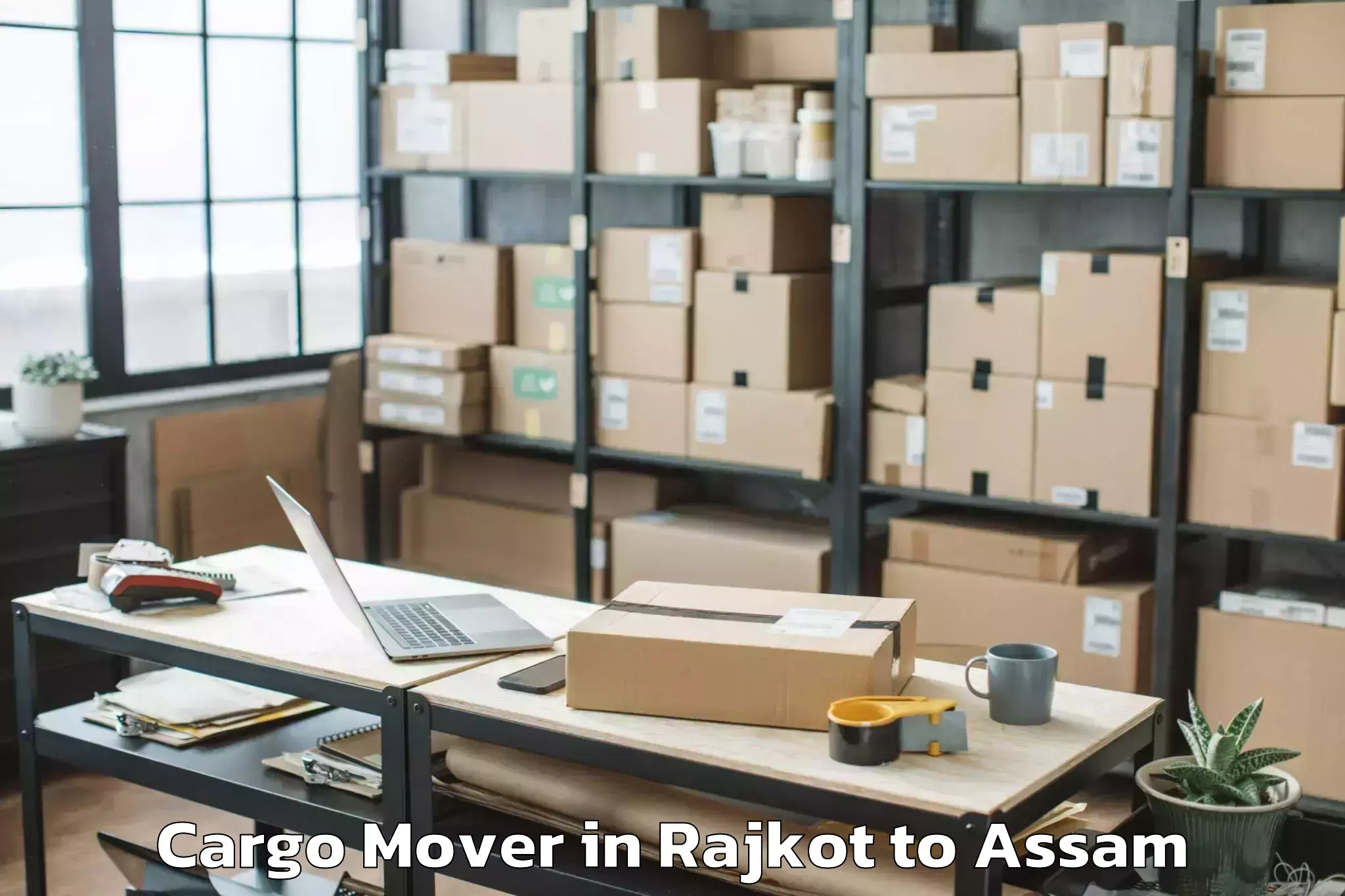 Leading Rajkot to Naharkatia Cargo Mover Provider